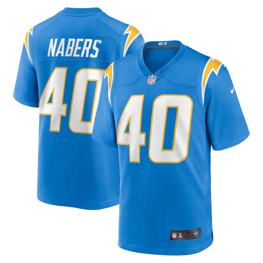 Men Los Angeles Chargers #40 Gabe Nabers Nike Powder Blue Team Game NFL Jersey->los angeles chargers->NFL Jersey